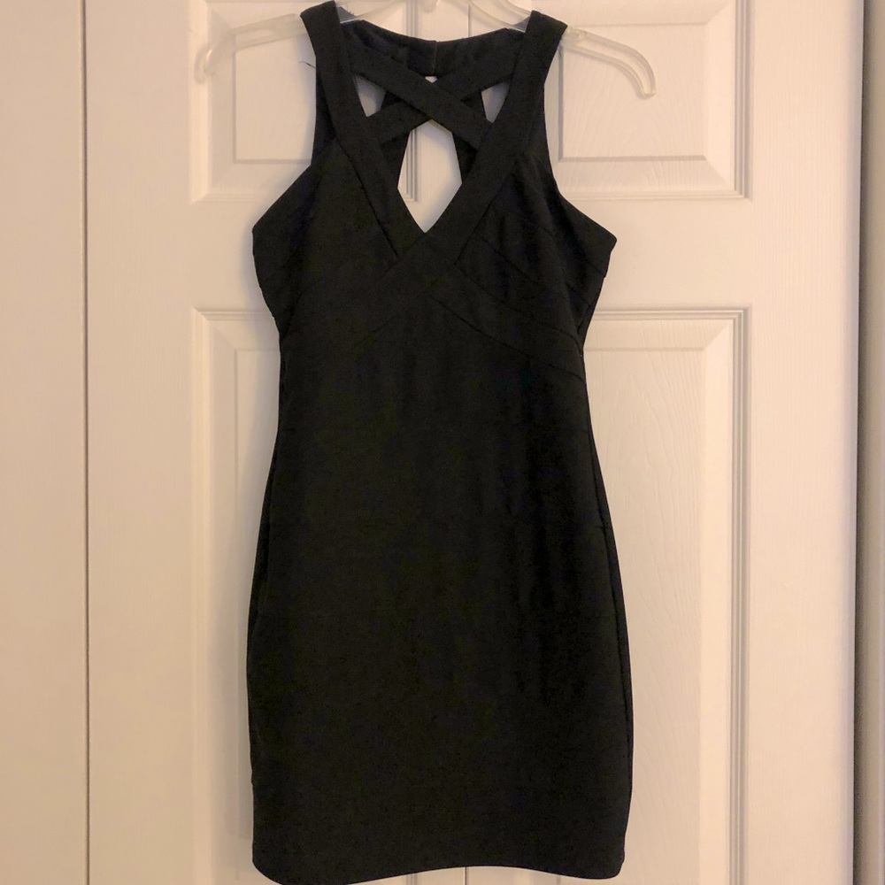 Black cocktail dress
